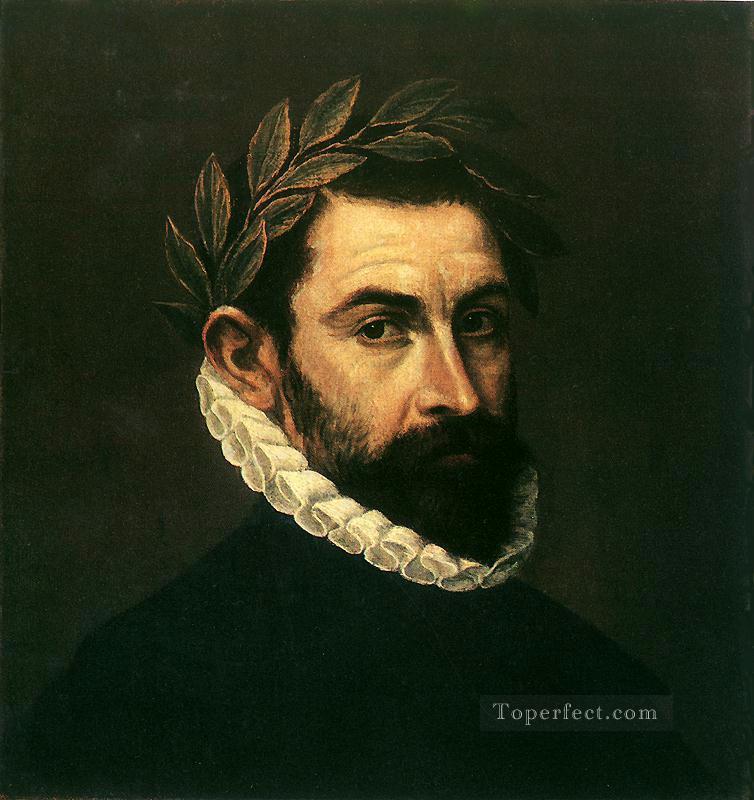 Poet Ercilla y Zuniga 1590 Mannerism Spanish Renaissance El Greco Oil Paintings